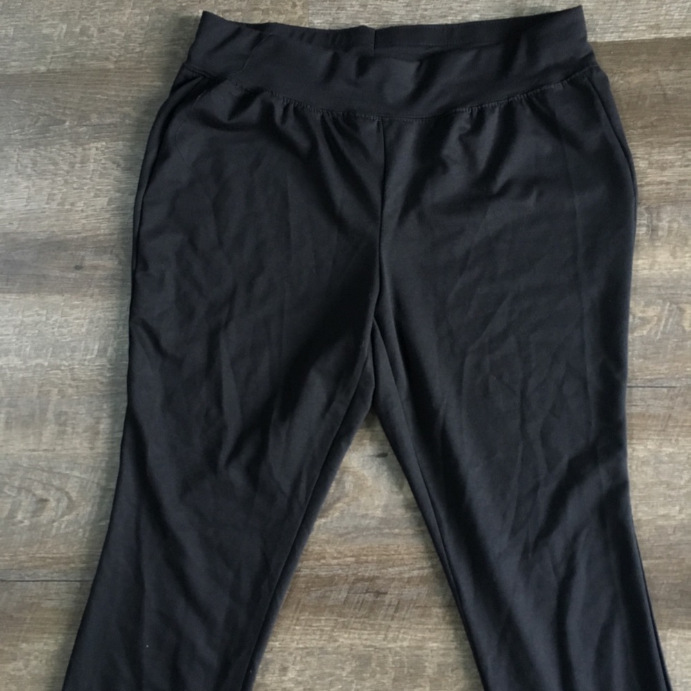 Silverware Black Soft Pants-SZ 1X - Picture 5 of 7